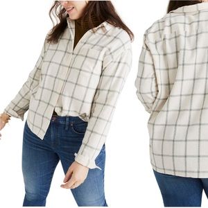 Madewell oversized ex boyfriend flannel shirt